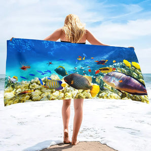 Sea World Beach Towel for Kids